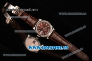 Rolex Day-Date Asia 2813/Swiss ETA 2836/Clone Rolex 3135 Automatic Steel Case with Stick Markers and Brown Dial (BP)