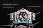 Audemars Piguet Royal Oak Offshore 2014 New Chrono Swiss Valjoux 7750 Automatic Steel Case/Bracelet with Blue Dial and White Arabic Numeral Markers - 1:1 Original (NOOB) Audemars Piguet Royal Oak Offshore 2014 New Chrono Swiss Valjoux 7750 Automatic Steel Case/Bracelet with Blue Dial and White Arabic Numeral Markers - 1:1 Original (NOOB)