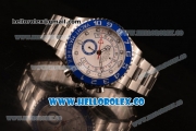 Rolex Yacht-Master II Chronograph Swiss Valjoux 7750 Automatic Steel Case with White Dial and Steel Bracelet - (BP)