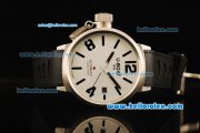 U-Boat Golden Crown Automatic Movement Steel Case with Black Markers and Black Rubber Strap U-Boat Golden Crown Automatic Movement Steel Case with Black Markers and Black Rubber Strap