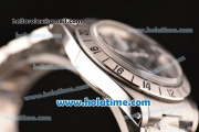 Rolex Explorer II Vintage Asia 2813 Automatic Full Steel with Black Dial and White Markers