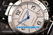 Cartier Pasha Seatimer Swiss ETA 2824 Automatic Steel Case with White Dial