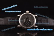 MontBlanc Star Power Reserve Asia ST22 Automatic Steel Case with Black Dial and Silver Arabic Numeral Markers - 7750 Coating