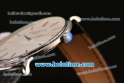 Patek Philippe Calatrava Miyota OS2035 Quartz Steel Case with White Dial and Stick Markers