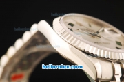 Rolex Datejust Automatic Movement ETA Coating Case with Steel Bezel and Strap-36mm