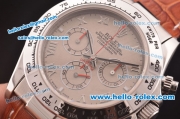 Rolex Daytona Swiss Valjoux 7750 Automatic Movement Steel Case with Grey Dial and Roman Numeral Markers