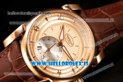 Parmigiani Chronometre Clone Original Movement Rose Gold Case With Calfskin Strap Pink Dial