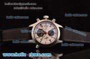 IWC Pilot Top Gun Swiss Valjoux 7750 Automatic Steel Case with White Dial and Black Leather Strap 1:1 Original IWC Pilot Top Gun Swiss Valjoux 7750 Automatic Steel Case with White Dial and Black Leather Strap 1:1 Original
