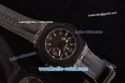 Hublot Big Bang Ferrari Swiss Valjoux 7750-SHG Automatic PVD Case with Stick/Numeral Marekrs Black Dial and Black Rubber Strap