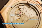 Hublot Big Bang Miyota Automatic Rose Gold Case with PVD Bezel and Black Rubber Strap-Lady Size