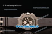 Audemars Piguet Royal Oak Offshore Chrono Miyota Quartz Steel Case with Coffee Dial and White Stick Markers (EF)