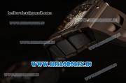 Richard Mille RM11-03 Swiss Valjoux 7750 Automatic Carbon Fiber Case Skeleton Dial With Arabic Numeral Markers Black Rubber Strap 1:1 Original(KV)