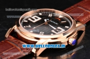 BlancPain L-Evolution Automatic 8 Days Miyota 9015 Automatic Rose Gold Case with Black Dial and White Markers (G5)