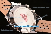 Tag Heuer Carrera Calibre 17 Chrono Miyota OS20 Quartz Steel Case with White Dial and Stick Markers