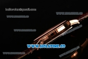 Vacheron Constantin Patrimony Tourbillon Swiss ETA 2824 Automatic Rose Gold Case with Black Dial and Diamonds Markers