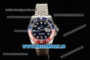 Rolex GTM-Master II 2836 Automatic Steel Case with Blue Dial Dots Markers and Steel Bracelet