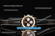 Breitling Navitimer 01 Chrono Swiss Valjoux 7750 Automatic Steel Case with Silver Stick Markers and Black Dial - 1:1 Original (JF)