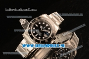 Rolex Submariner Swiss ETA 2836 Automatic Steel Case Black Dial Dots Markers and Steel Bracelet