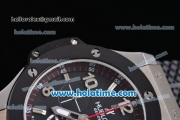 Hublot Big Bang Chrono Miyota OS20 Quartz Steel Case with Black Bezel and Stick/Arabic Numeral Markers