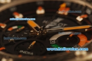 Hublot King Power F1 Swiss Valjoux 7750 Automatic Steel Case with Black Dial and Black Rubber Strap