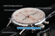 Tag Heuer Carrera Callbre 1887 Chrono Swiss Valjoux 7750-SHG Automatic Steel Case with White Dial and Arabic Numeral Markers