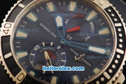 Ulysse Nardin Hammerhead Shark Limited Edition Automatic Movement Steel Case with Blue Dial and Rubber Strap