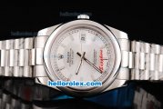 Rolex Datejust II Oyster Perpetual Automatic Movement Silver White Dial with Stick Marker and SS Strap