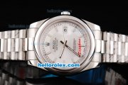 Rolex Datejust II Oyster Perpetual Automatic Movement Silver White Dial with Stick Marker and SS Strap