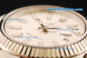 Rolex Datejust II Rolex 3135 Automatic Movement Full Steel with White Dial and White Stick Markers