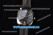 Panerai Radiomir 1940 3 Days GMT Power Reserve Asia ST25 Automatic Steel Case with Black Dial and Black Leather Strap Stick/Arabic Numeral Markers
