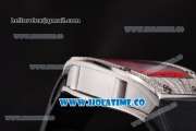 Richard Mille RM010 Miyota 9015 Automatic Steel/Diamonds Case with Skeleton Dial and Red Inner Bezel