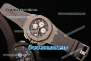 Audemars Piguet Royal Oak Offshore Chrono Miyota Quartz Steel Case with Coffee Dial and White Stick Markers (EF)