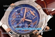Breitling Chronomat B01 Chrono Swiss Valjoux 7750 Automatic Steel Case with Blue Dial and Roman Numeral Markers 1:1 Orignal (H)