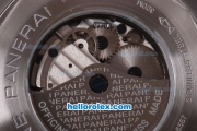 Panerai Luminor Marina Pam 086 Chronograph Automatic with White Bezel and Black Dial