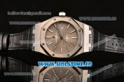 Audemars Piguet Royal Oak 41MM Asia Automatic Steel Case with Grey Grids Dial and Stick Markers