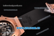 Hublot Big Bang Swiss Tourbillon Automatic Movement Rose Gold Case with Black Dial and Black Rubber Strap (PK)