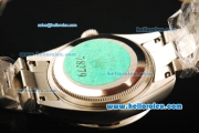 Rolex Datejust Automatic Movement ETA Coating Case with White Dial and Diamond Bezel