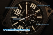 Bell & Ross BR 01-94 Automatic Movement PVD Case with White Markers and Black Rubber Strap