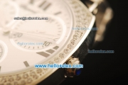 Chopard Happy Sport Swiss ETA Quartz Steel Case with Diamonds Bezel and White Dial