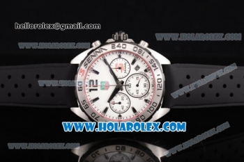 Tag Heuer Formula I Chronograph Senna Special Edition Miyota OS20 Quartz Steel Case with White Dial and Stick Markers