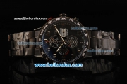 Tag Heuer Carrera Calibre 16 Chronograph Miyota Quartz Movement PVD Case with Black Dial and PVD Strap