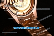 Rolex Datejust Swiss ETA 2671 Automatic Rose Gold Case with Pink Dial Diamonds Markers and Rose Gold Bracelet (BP)