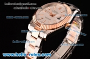 Rolex Datejust II Asia 2813 Automatic Two Tone Case with White Dial and White Stick Markers - ETA Coating Super LumiNova