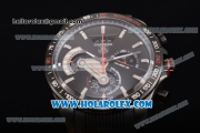 Tag Heuer Grand Carrera Calibre 36 Chrono Miyota Quartz PVD Case with Black Dial and Stick Markers