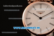 Longines La Grande Classique SWISS QUARTZ Two Tone Case with White Dial and Two Tone Bracelet