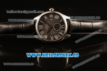 Cartier Drive de Cartier Asia Automatic Steel Case with Grey Dial and Black Leather Strap (AAAF)