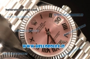 Rolex Datejust 31 Steel 2836 Auto With Steel Bracelet Pink Dial Roman Diamond