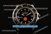 Blancpain Fifty Fathoms "No Radiation" Swiss ETA 2836 Automatic Steel Case with Black Dial Dots Markers and Black Nylon Strap (Q)