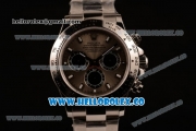 Rolex Daytona Chrono Clone Rolex 4130 Automatic Steel Case with Gray Dial and Steel Bracelet (EF)