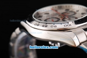 Rolex Daytona II Automatic Movement Silver Case with White Dial and Black Numeral Marker-SS Strap